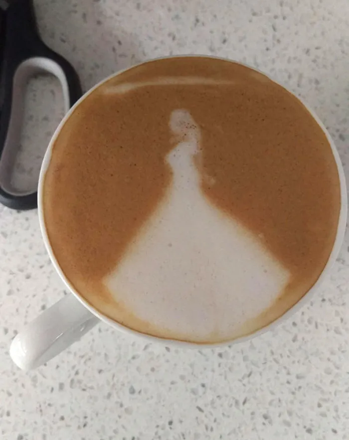 My Coffee Came Out Looking Like A Bride