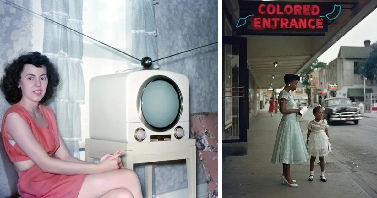 10+ Fascinantes fotos en color que muestran la vida diaria en EEUU en los años 50