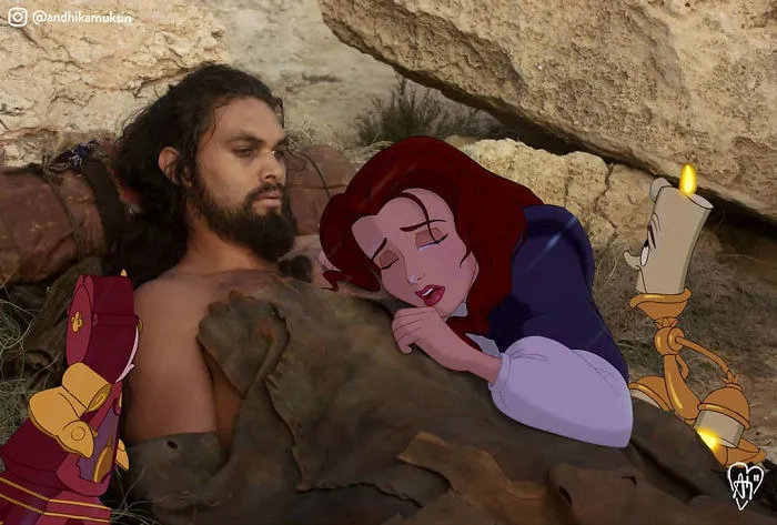 Este artista photoshopea a personajes Disney en fotos de famosos, y nadie esperaba que encajaran tan bien