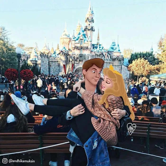 Este artista photoshopea a personajes Disney en fotos de famosos, y nadie esperaba que encajaran tan bien