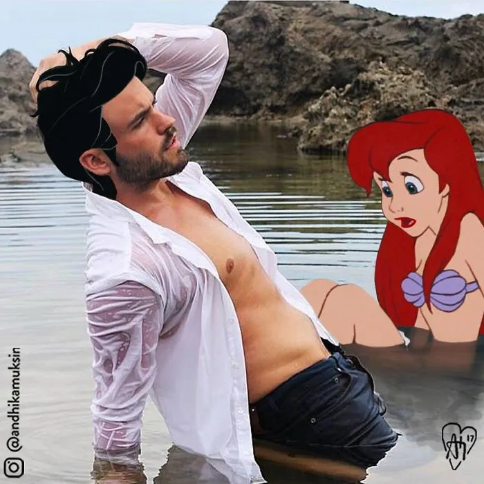 Este artista photoshopea a personajes Disney en fotos de famosos, y nadie esperaba que encajaran tan bien