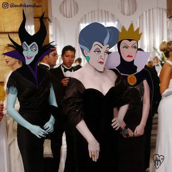 Este artista photoshopea a personajes Disney en fotos de famosos, y nadie esperaba que encajaran tan bien