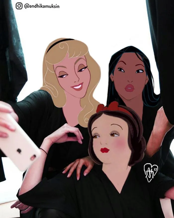 Este artista photoshopea a personajes Disney en fotos de famosos, y nadie esperaba que encajaran tan bien