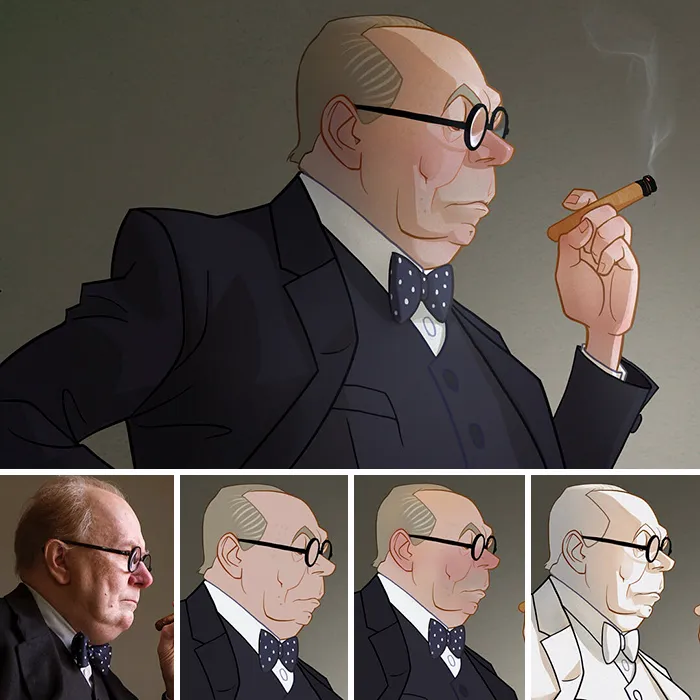 This Artist Turns Movie Characters Into Cartoons