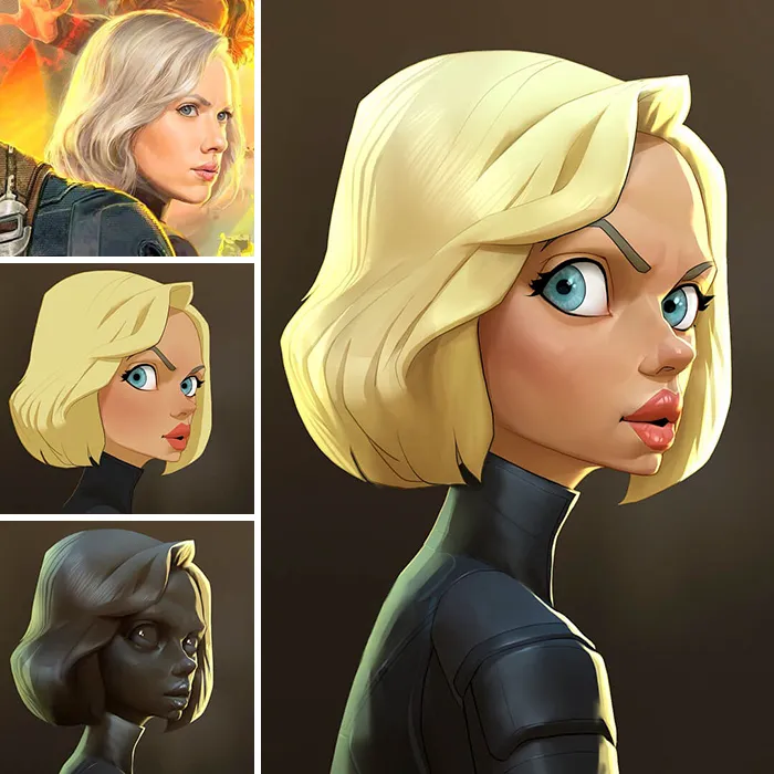 This Artist Turns Movie Characters Into Cartoons