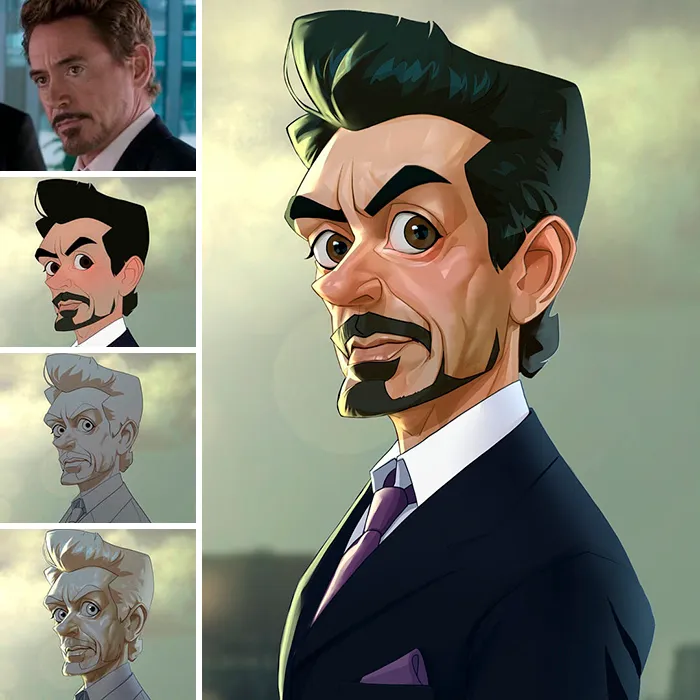 This Artist Turns Movie Characters Into Cartoons