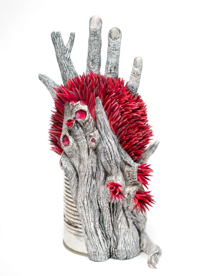 Artist Upcycles Trash By Sculpting Vibrant Coral-Like Growths On It, And We're Digging The Message