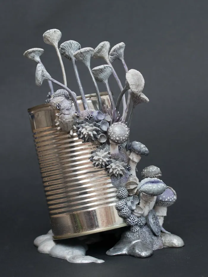 Artist Upcycles Trash By Sculpting Vibrant Coral-Like Growths On It, And We're Digging The Message