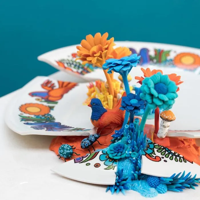Artist Upcycles Trash By Sculpting Vibrant Coral-Like Growths On It, And We're Digging The Message