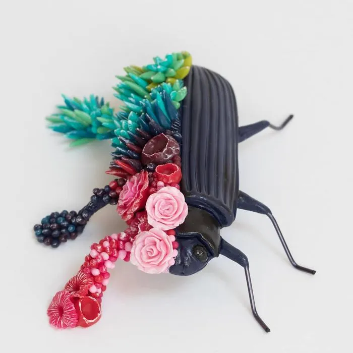 Artist Upcycles Trash By Sculpting Vibrant Coral-Like Growths On It, And We're Digging The Message