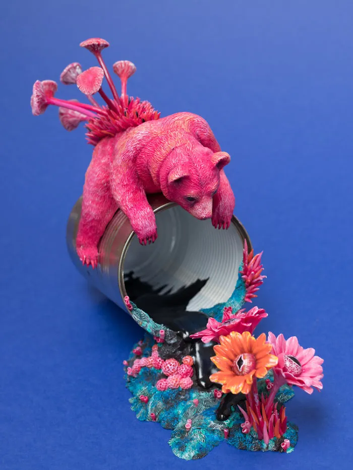 Artist Upcycles Trash By Sculpting Vibrant Coral-Like Growths On It, And We're Digging The Message