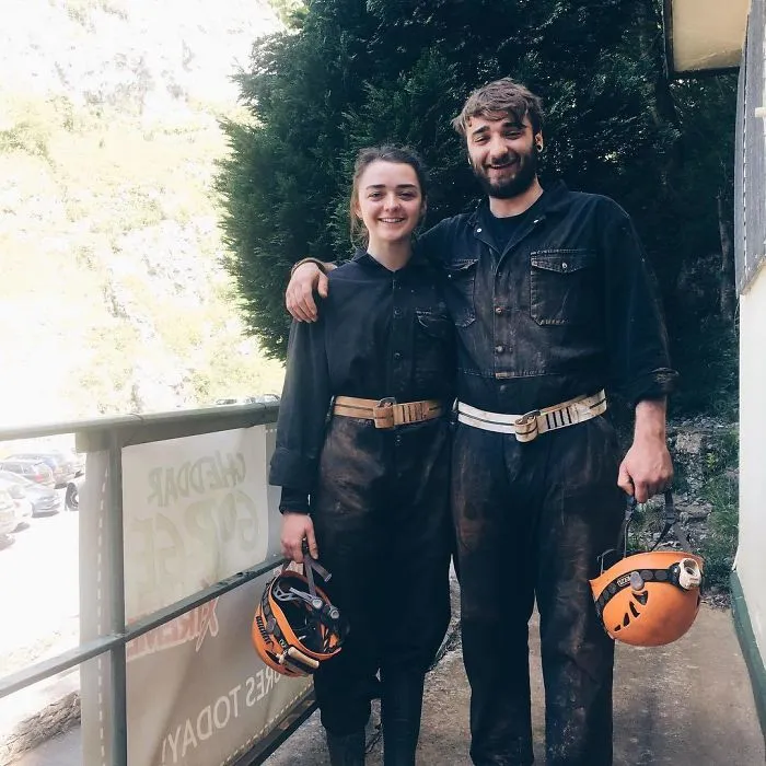 Maissie Williams With Her Brother