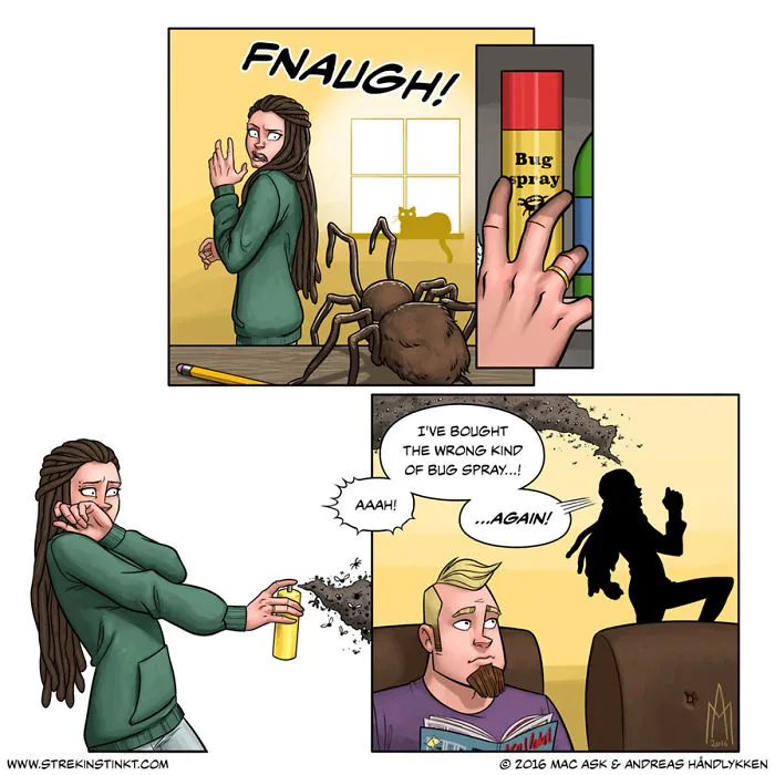 We're A Married Couple Who Illustrate Our Everyday Problems With A Surreal Twist