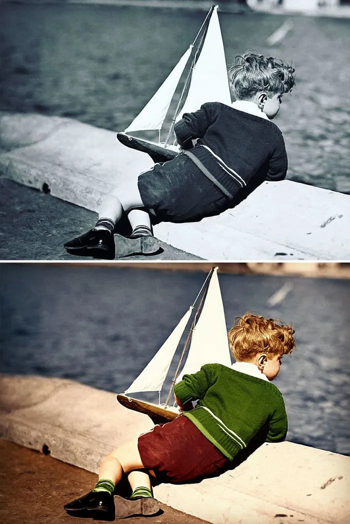 27 Old Photos Before And After I Colorized Them