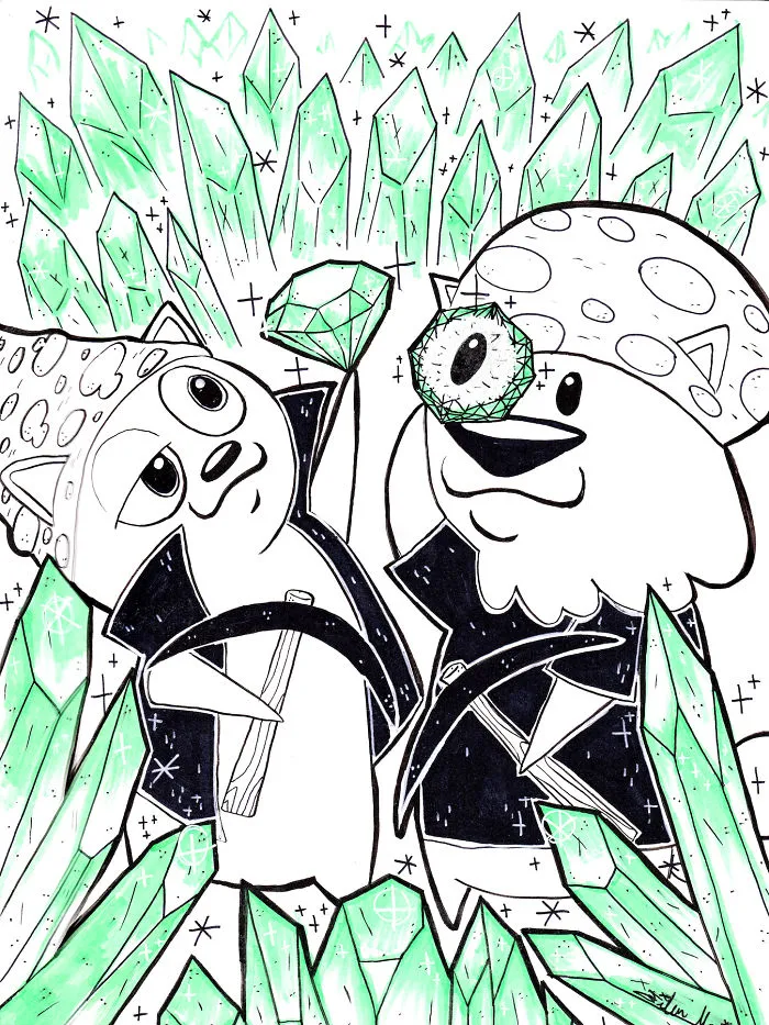 Max & Arthur In The Crystal Mines