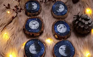 I Paint Magical Starry Scenes On Scavenged Wood (30 Pics)