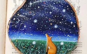I Paint Magical Starry Scenes On Scavenged Wood (30 Pics)