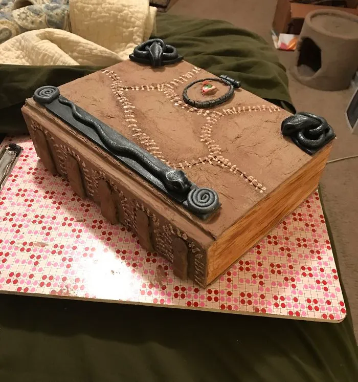 I Turn An Old Book Into The Spellbook From Hokas Pokas For My Mom