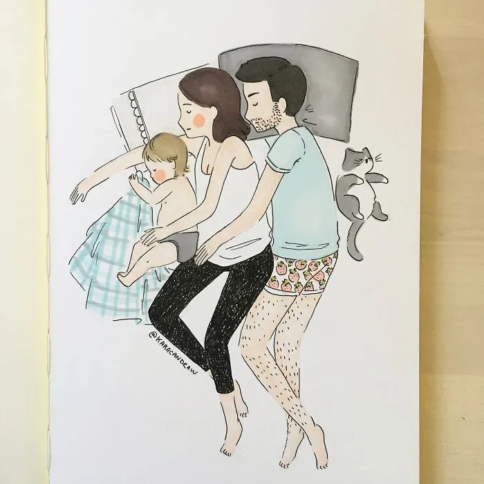 What Our Weekend Normally Looks Like (Just Kidding, James Can't Settle For Longer Than 5 Seconds When We're All Together In The Bed)