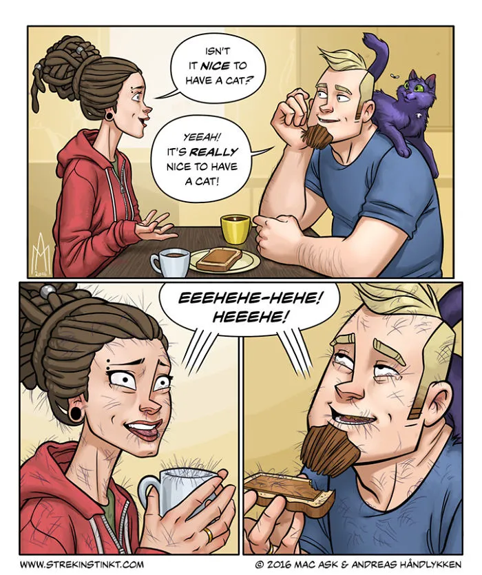 We're A Married Couple Who Illustrate Our Everyday Problems With A Surreal Twist