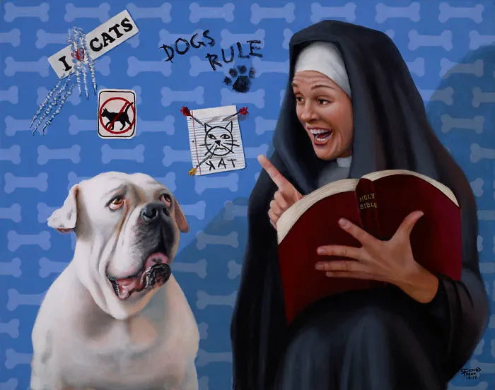 Rufus Learned, You Must Love Your Neighbor, Even If Your Neighbor Is A Cat