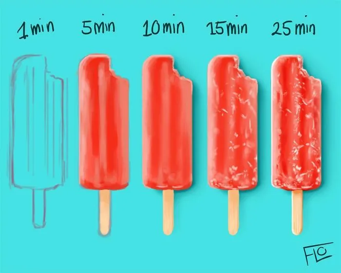 Artist Shows How Much Time She Actually Needs To Perfect One Drawing