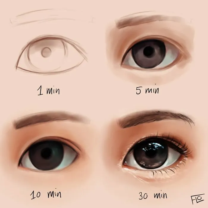 Artist Shows How Much Time She Actually Needs To Perfect One Drawing