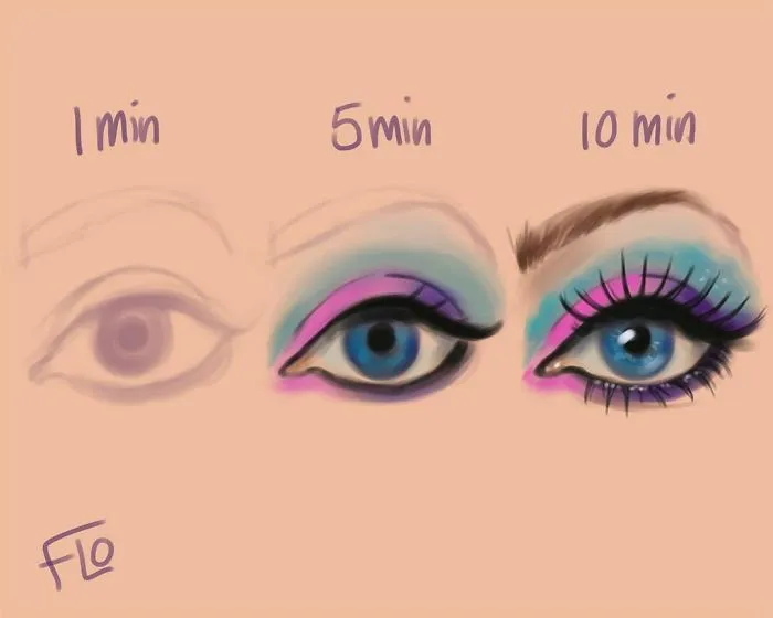 Artist Shows How Much Time She Actually Needs To Perfect One Drawing