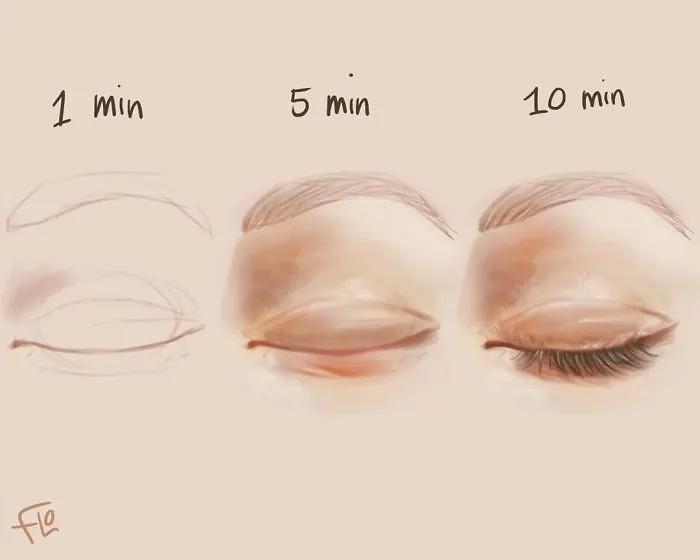 Artist Shows How Much Time She Actually Needs To Perfect One Drawing