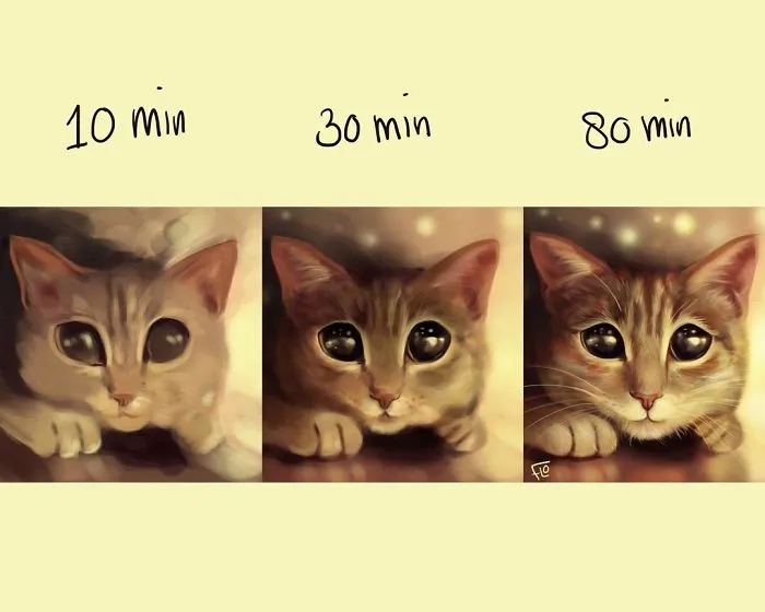 Artist Shows How Much Time She Actually Needs To Perfect One Drawing