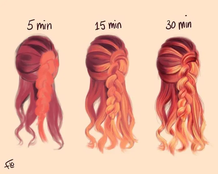 Artist Shows How Much Time She Actually Needs To Perfect One Drawing