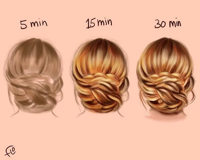 Artist Shows How Much Time She Actually Needs To Perfect One Drawing