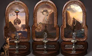 Finally, After 3 Years, I've Finished My 7.5-Foot Tall Triptych "The Sanctuary"