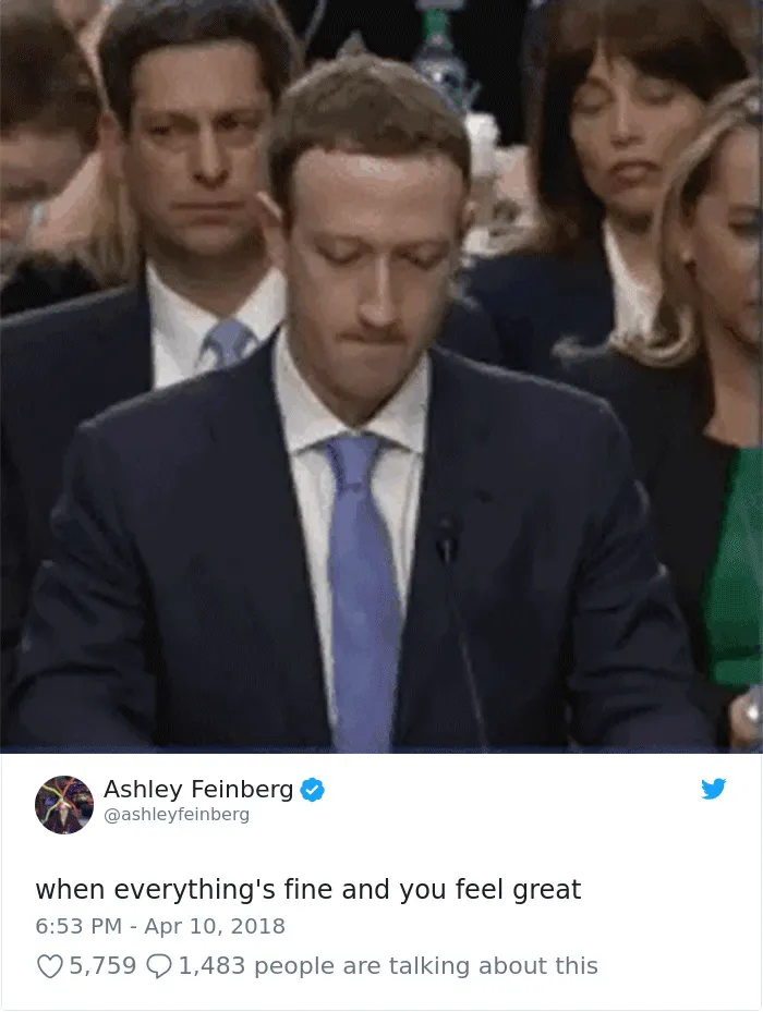 58 Hilarious Ways The Internet Trolled Mark Zuckerberg Testifying Before Congress