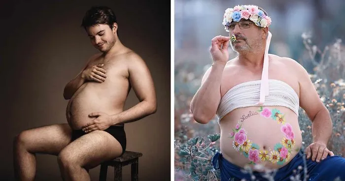 20 Hilarious Beer Belly Maternity Photos