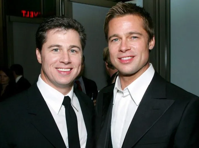 Brad Pitt With His Brother Doug