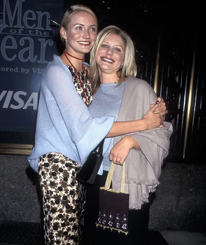 Cameron Diaz With Her Sister Chimene