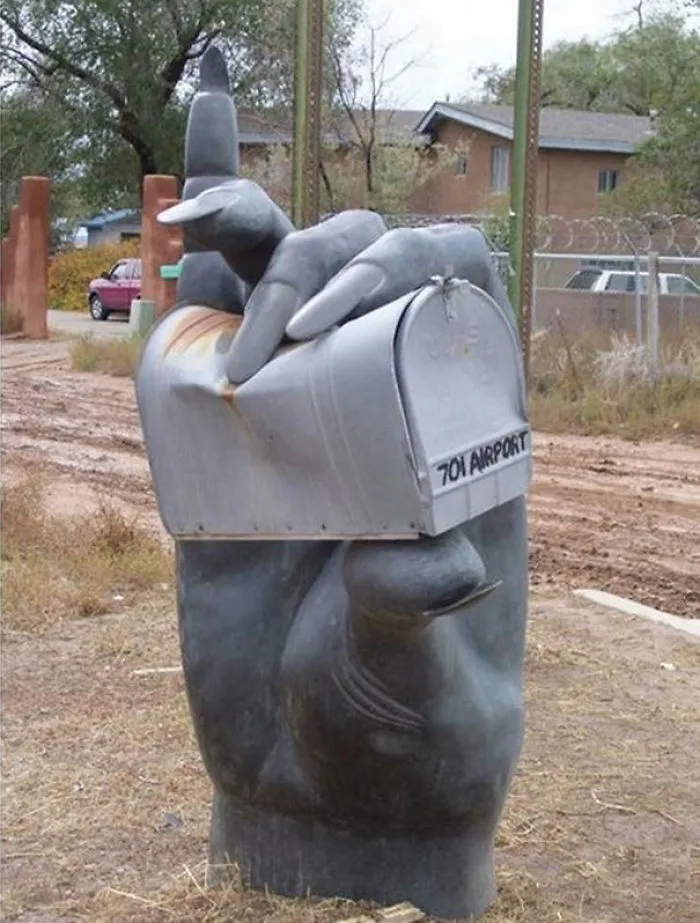 Hand Crushing The Mailbox