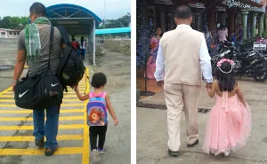 Mom Secretly Shoots Her Husband And Daughter Holding Hands Since 2014, And Result Will Melt Your Heart