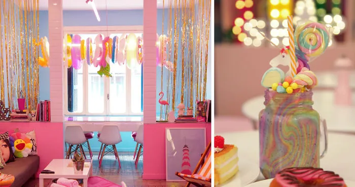 Candyfornia Pink Café In Beirut... For Unicorns Only