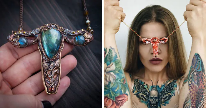 Uterus-Shaped Necklaces Are A Thing Now, And There's A Strong Message Behind Them
