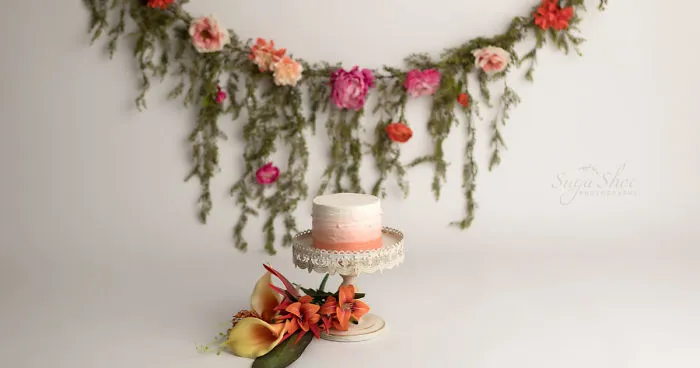Boho Flower Cake Smash Session By Sugashoc Photography