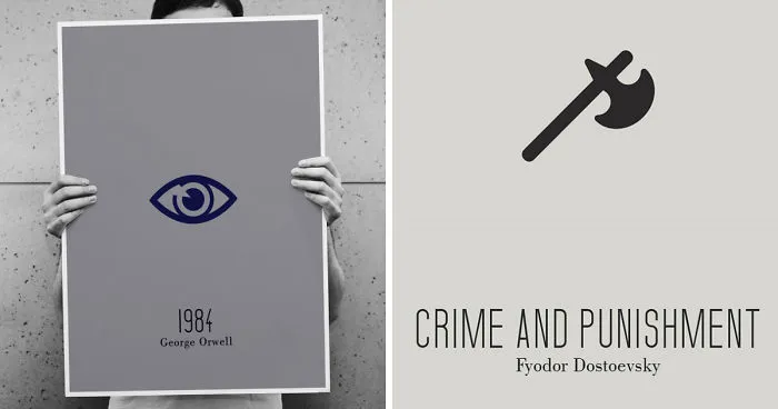 10 Mininalist Posters Of Famous Books