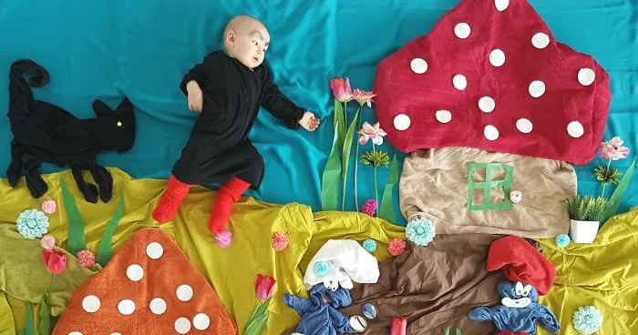 I Turn My Son’s Baby Pics Into Cute Imaginary Adventures