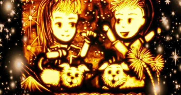 Sand Art Inspired By Love Stories
