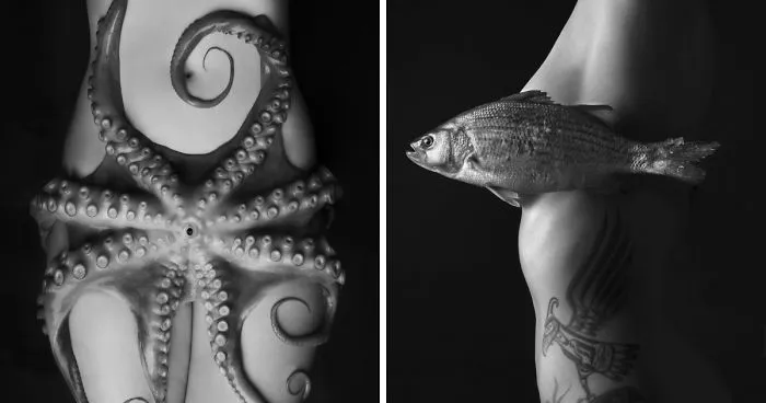 I Combine Surreal Creatures With The Naked Body