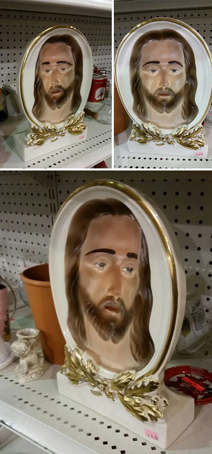 Te sigue con la mirada a donde vayas