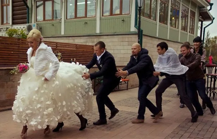 Get On The Train Of Fun. Also, Is The Bride A Centaur?