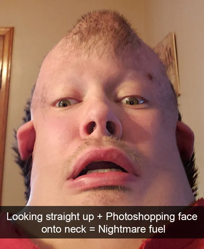 180 Hilariously Disturbing Photos Of Bearded Men Looking Straight Up