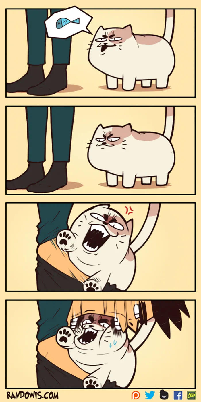 30 Socially Awkward Situations And Funny Random Thoughts That Gained This Artist 100,000 Followers